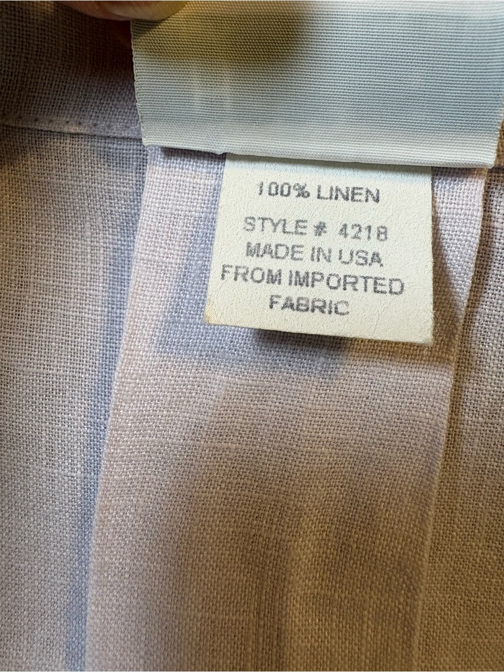 Habitat Clothes to Live on Light Pink Linen Button Front Shirt Size L - Picture 12 of 13